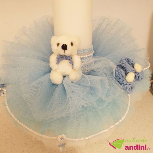 Lumanare Botez Blue Baby Bear 003 66