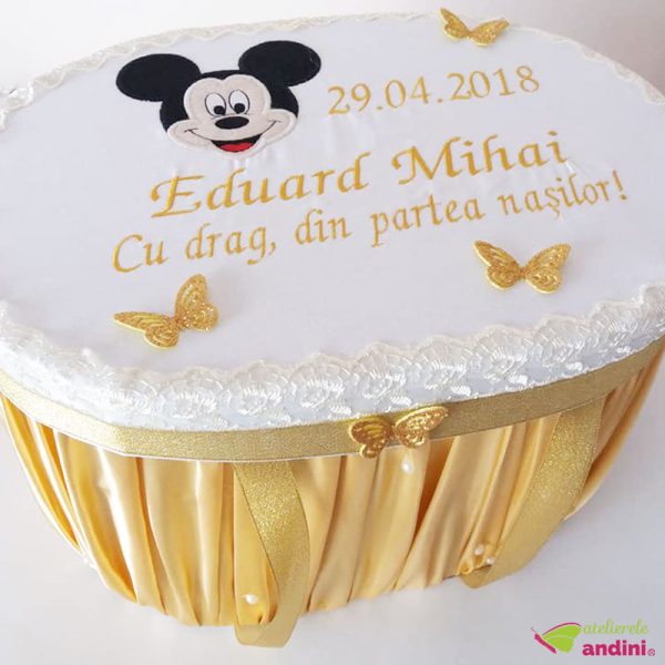 Cutie Trusou Botez Mickey Mouse Gold1