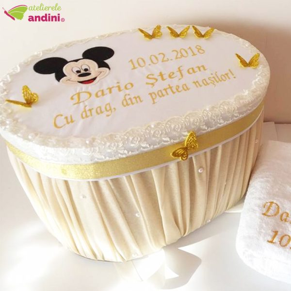 Cutie Trusou Botez Mickey Mouse Gold2