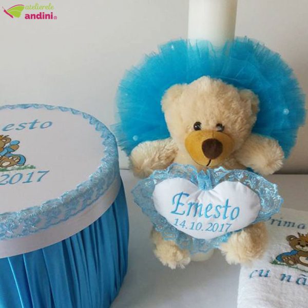 Lumanare Botez Fluffy Bear2