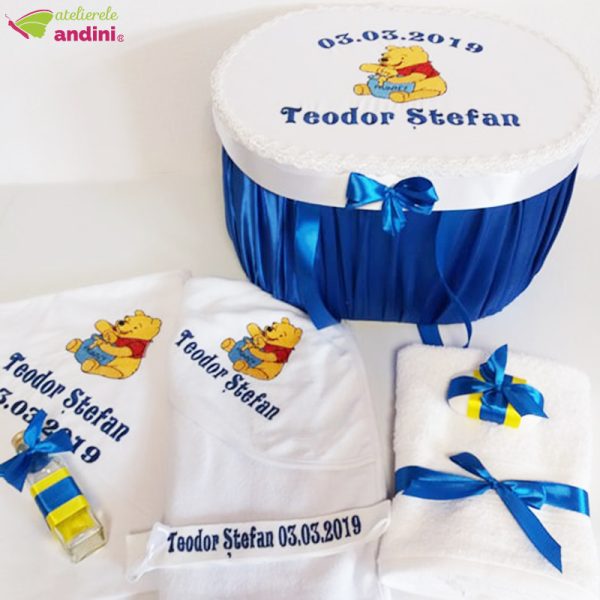 Trusou Complet Botez Happy Winnie Blue3