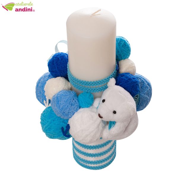 Lumanare Botez Pretty Blue Bear1