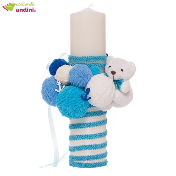 Lumanare Botez Pretty Blue Bear4