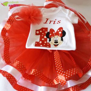 Set Rochita Tutu Minnie Red Bow1