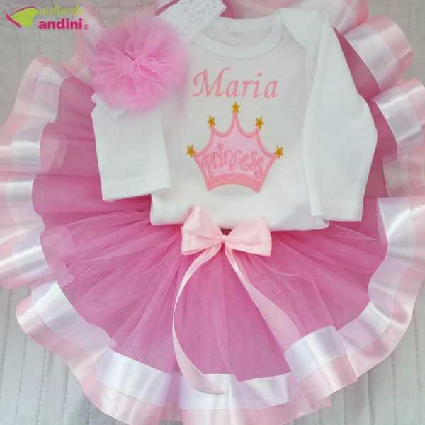 Set Rochita Tutu Princess Crown1