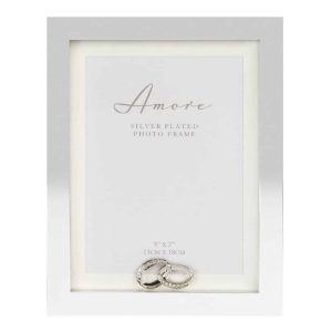 Rama foto Amore Crystal Ring Argintata 13x18