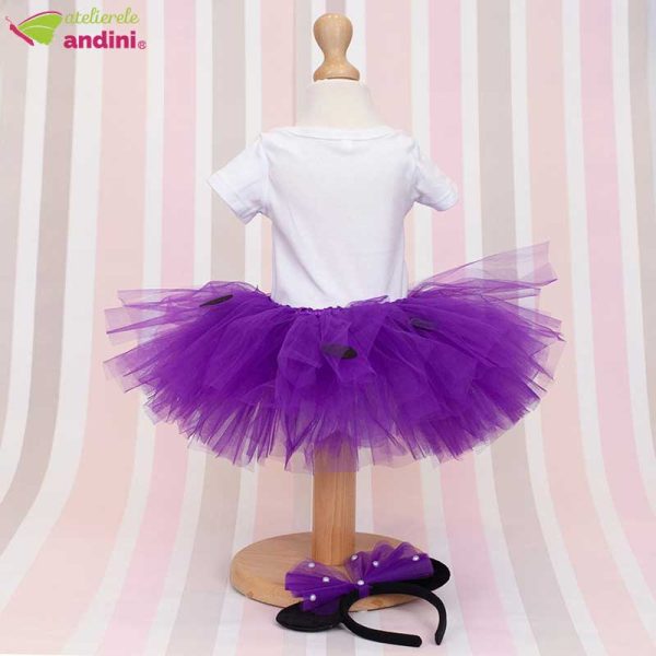 Set Rochita Tutu Purple Bow2