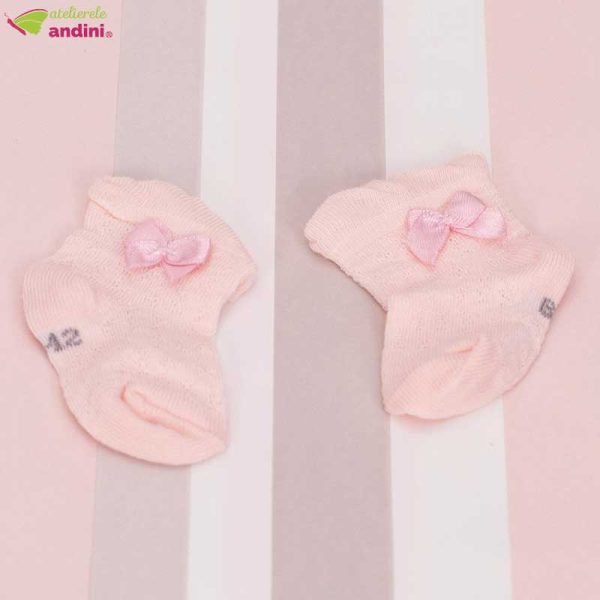 Sosete Bebe Little Bow Pink1