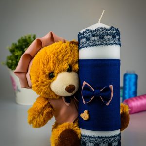 Lumanare Botez Chic Teddy Bear 1 scaled