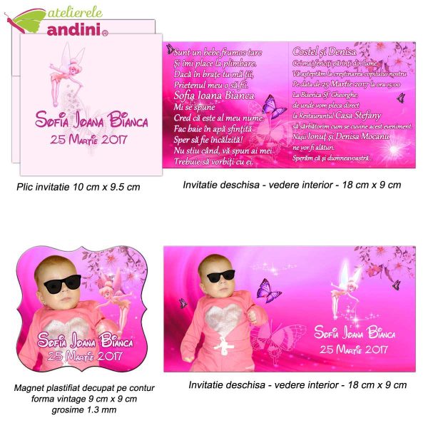 invitatii botez marturie magnet 2in14