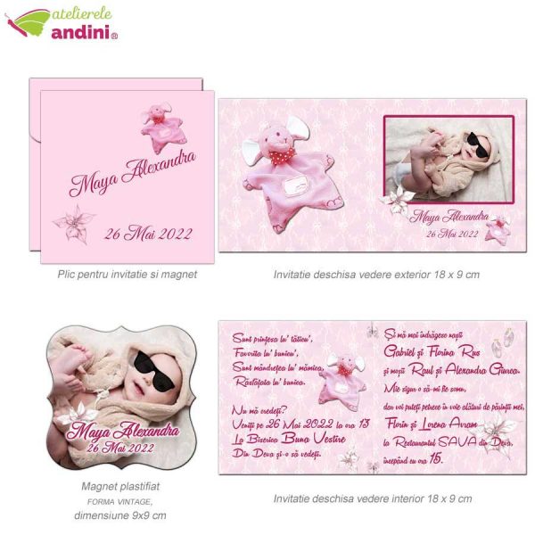 invitatii botez marturie magnet 2in17