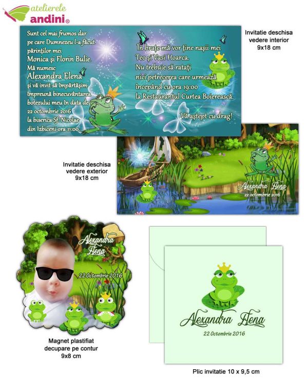 invitatii botez marturie magnet 2in18