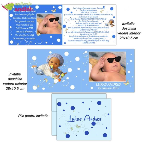 invitatii botez personalizate plic9