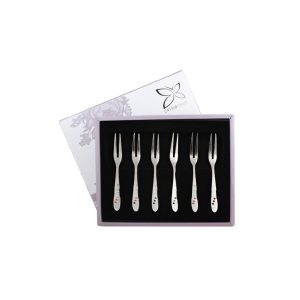 set de 6 furculite pentru aperitiv cu cristale swarovski uc012c07cmx