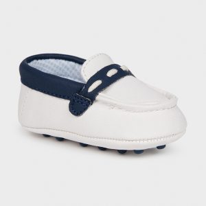 mocasini baby white navy