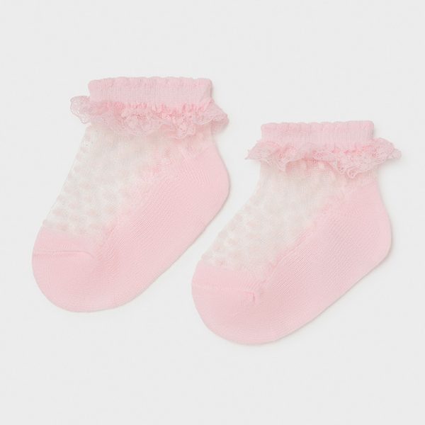 sosete bebe transparent dots 2