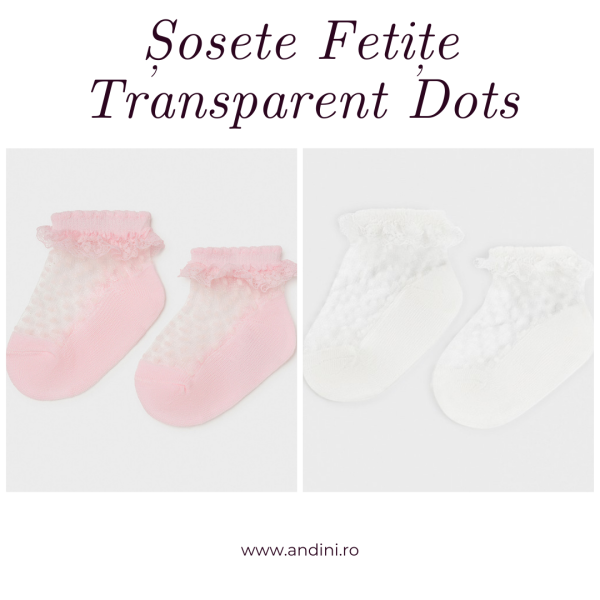 Șosete Fetițe Transparent Dots