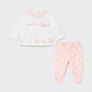 set bluza pantaloni fetite cute hearts1