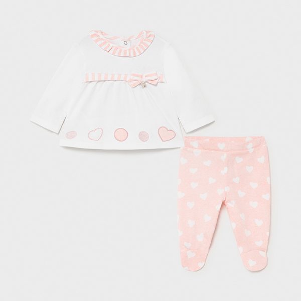 set bluza pantaloni fetite cute hearts1