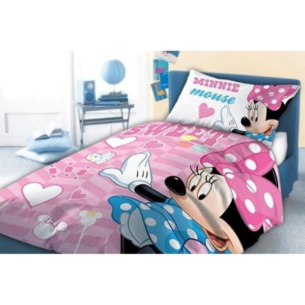 6645 5186832 12 Set lenjerie pat copii Minnie Sweet 100x135   40x60 SunCity FRA541843 B3406645