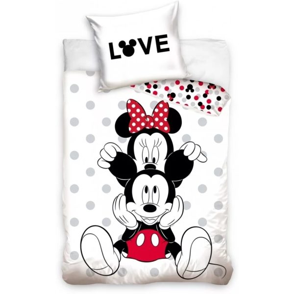 6674 5189167 1 Set lenjerie pat copii Minnie Love 140x200   70x90 SunCity CBX208002MCK B3406674