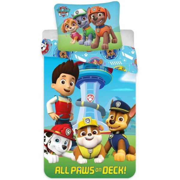 6730 5194823 4 Set lenjerie pat copii Paw Patrol All Paws On Deck 100x135   40x60 SunCity BRM004887 B3406730