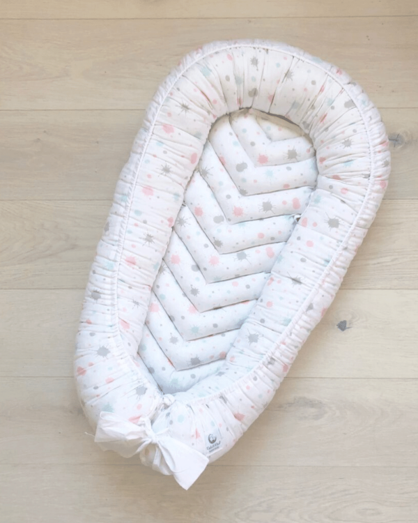 babynest cu baza detaabila aura white 2