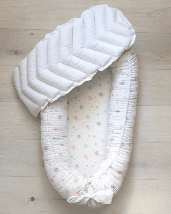 babynest cu baza detaabila aura white