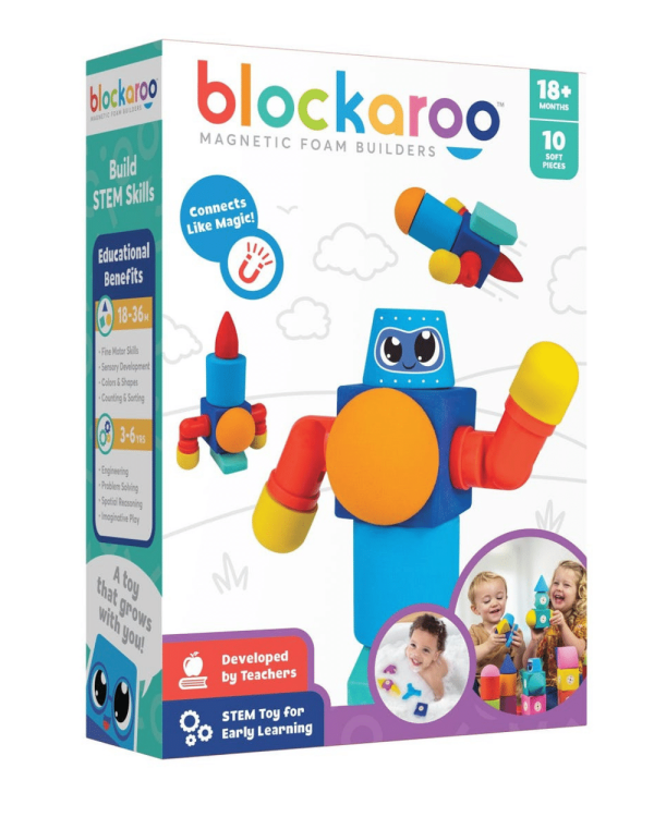 jucarii magnetice robot blockaroo