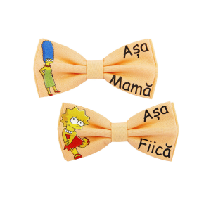 Set 2 Papioane Botez Familia Simpsons - Așa mamă,  așa fiică