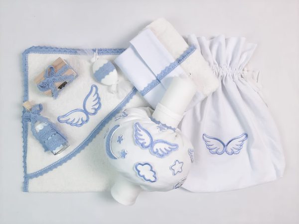Set Lumânare +Trusou Complet Blue Angel Wings