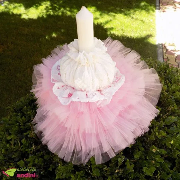 Lumanare Botez Pink Fiesta 33