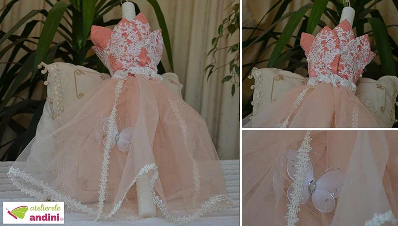 Lumânare Botez Red Bow -1
