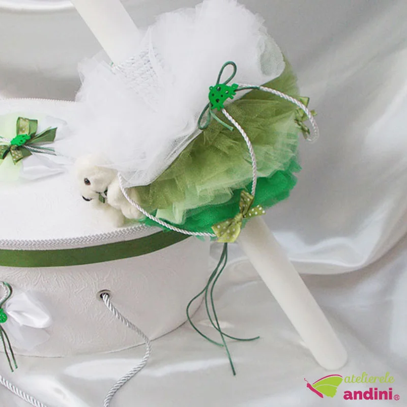 Lumanare Botez Green Baby Bear 019 700