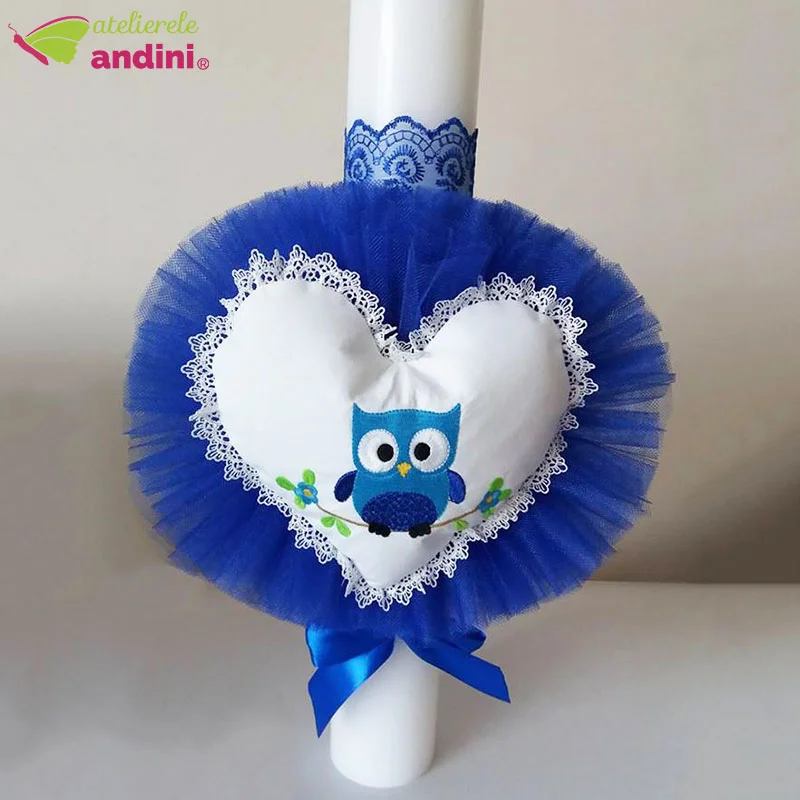 Lumanare Botez Big Eyes Owl1