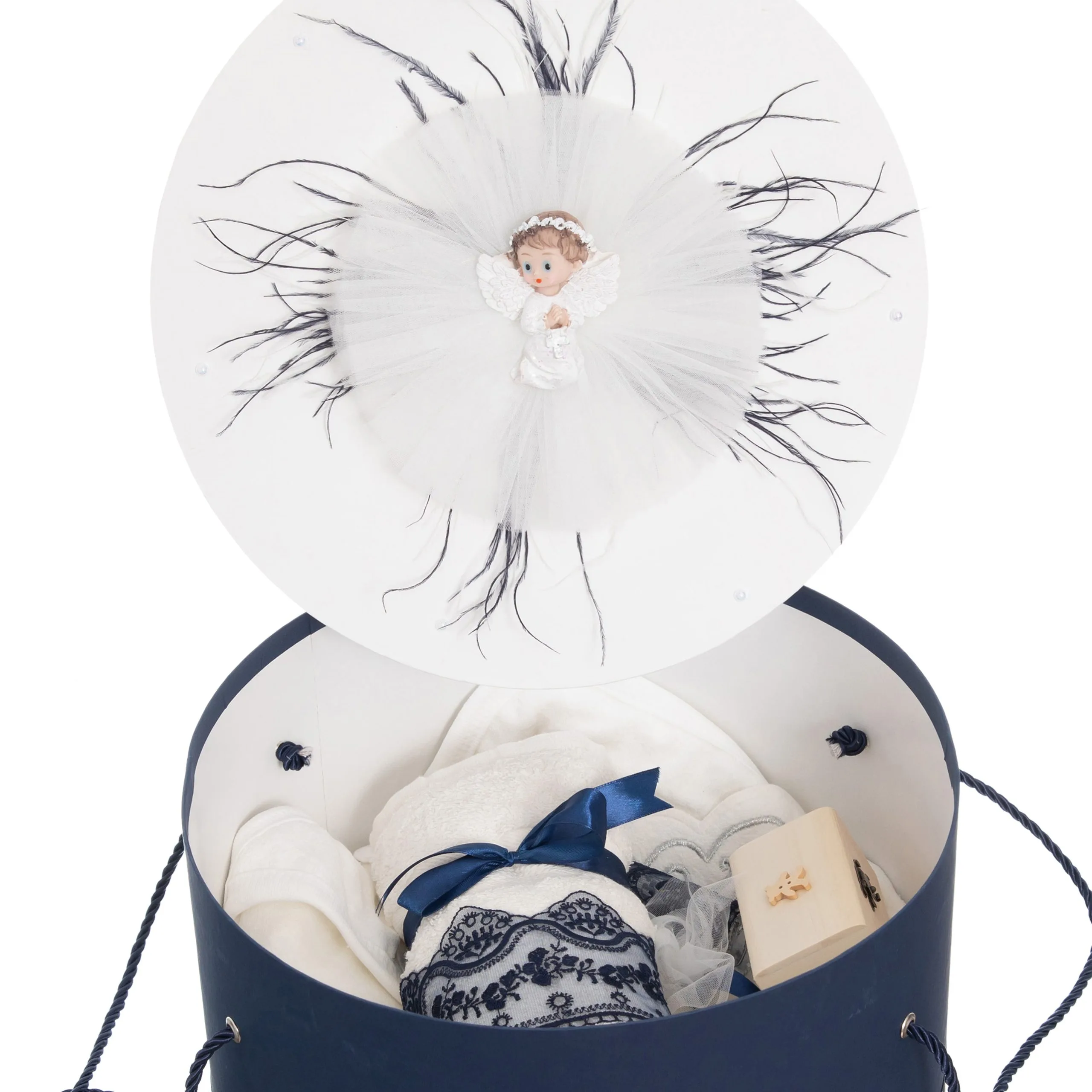 Trusou Complet Botez Baby Angel - 8 piese Trusou Complet Botez Baby Angel - 8 piese