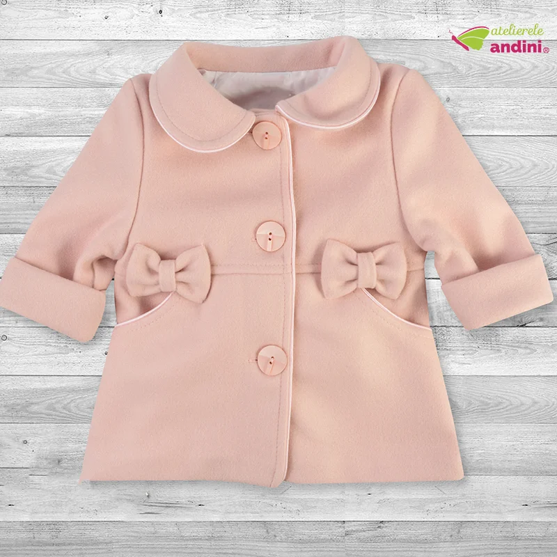 Paltonas Botez Little Bows Pink Powder1