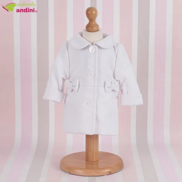 Paltonas Botez Little Bows Simple White2