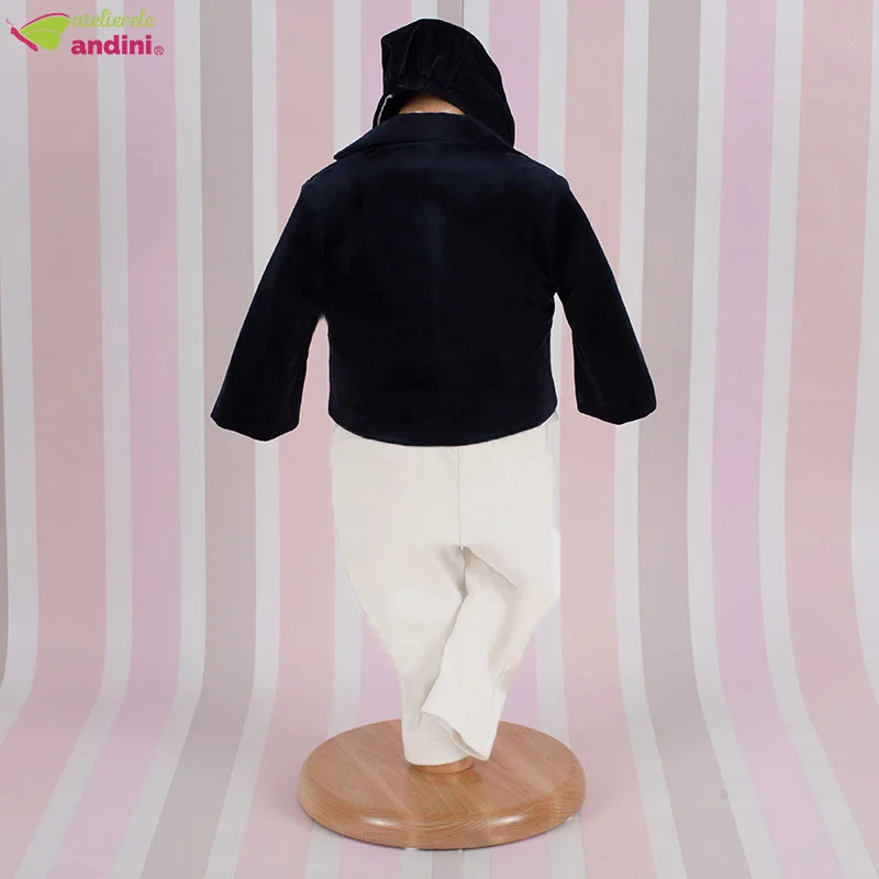 Costumas Botez Blue and Ivory 1