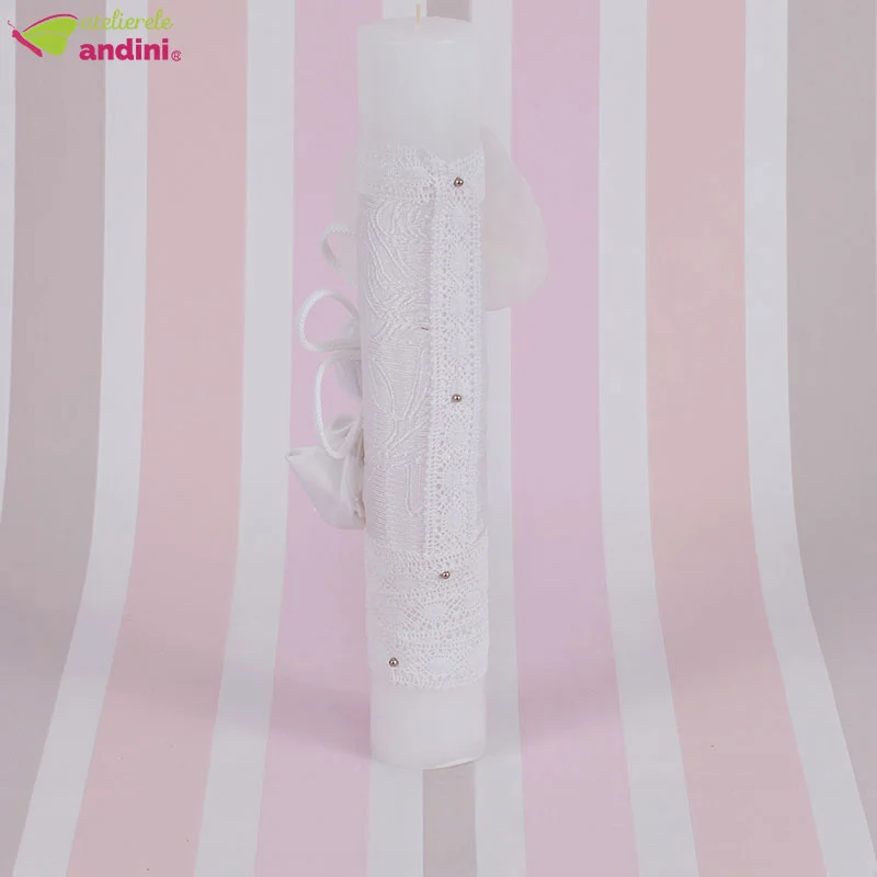 Lumanare Traditionala Botez Alb Puritate2 Lumanare Traditionala Botez Alb Puritate2