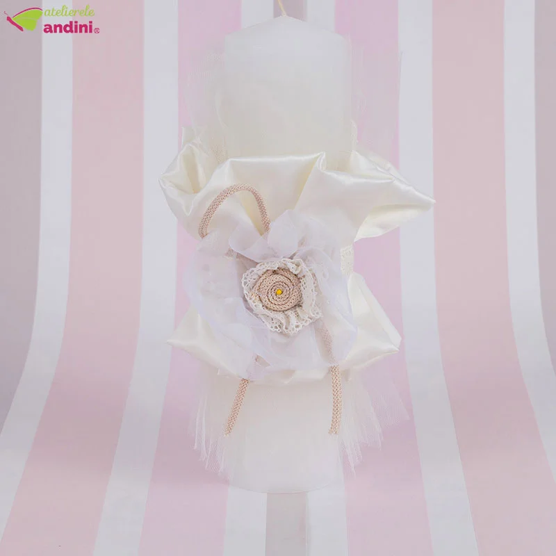 Lumanare Traditionala Botez Ivoire Satinat1 Lumanare Traditionala Botez Ivoire Satinat1