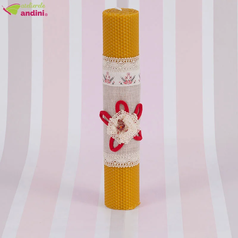 Lumanare Traditionala Botez Trandafir Dantelat1 Lumanare Traditionala Botez Trandafir Dantelat1