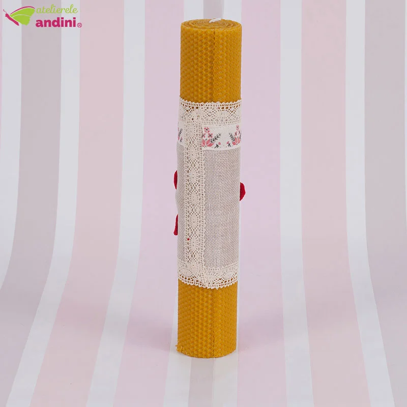 Lumanare Traditionala Botez Trandafir Dantelat2 Lumanare Traditionala Botez Trandafir Dantelat2