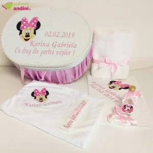 Trusou Complet Botez Minnie Pink Bow1