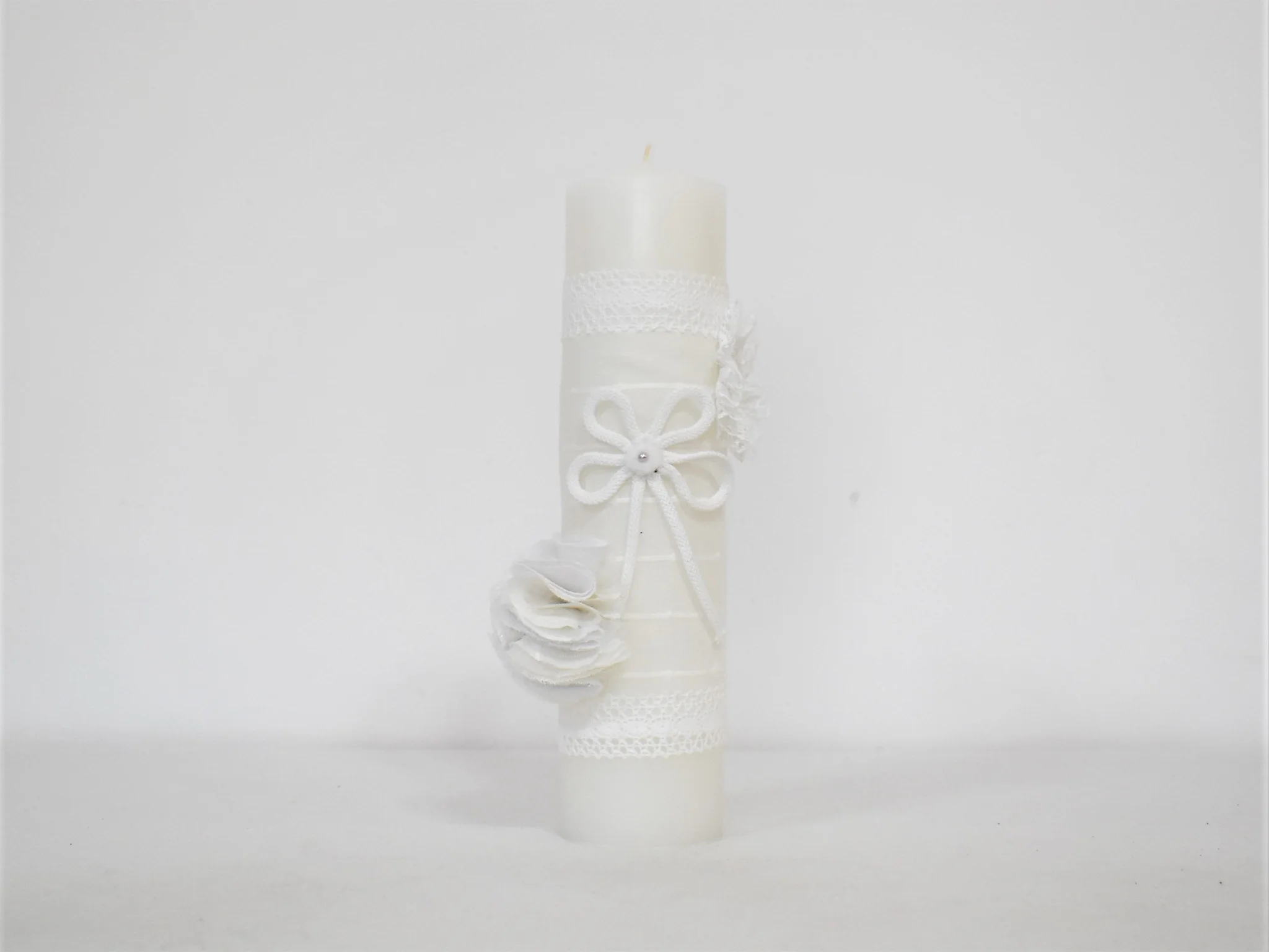 Lumânare Tradițională Botez Trifoi Elegant Norocos