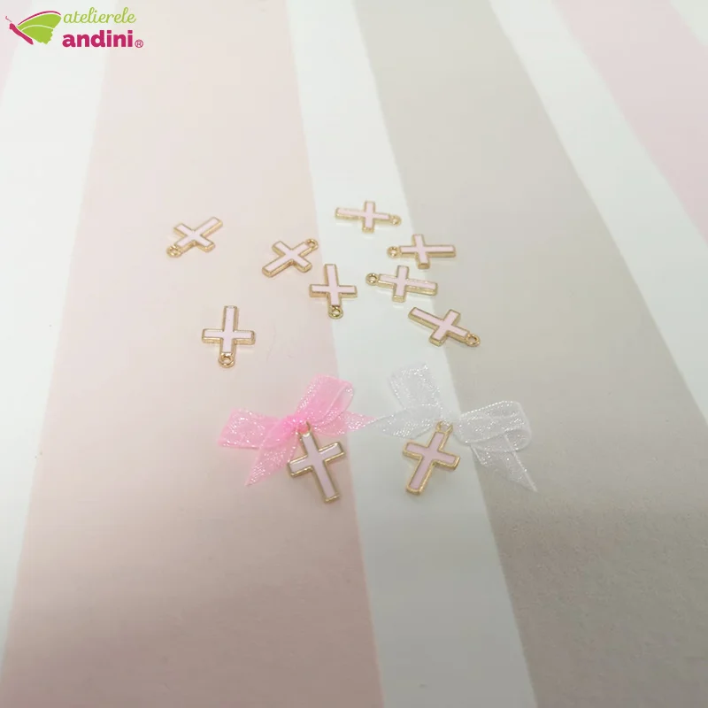 Cruciulite Botez Gold and Pink1