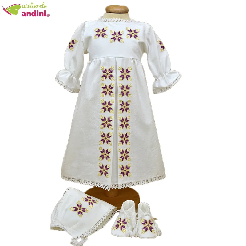 Rochie Traditionala Romaneasca Botez Alice2 Rochie Traditionala Romaneasca Botez Alice2