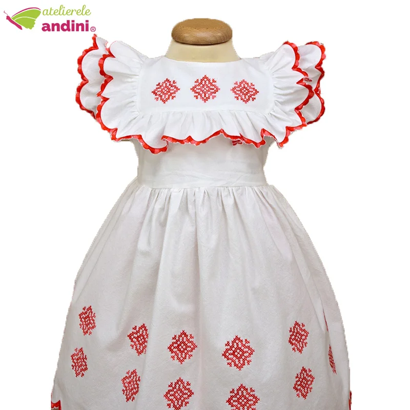 Rochie Traditionala Romaneasca Volanase1
