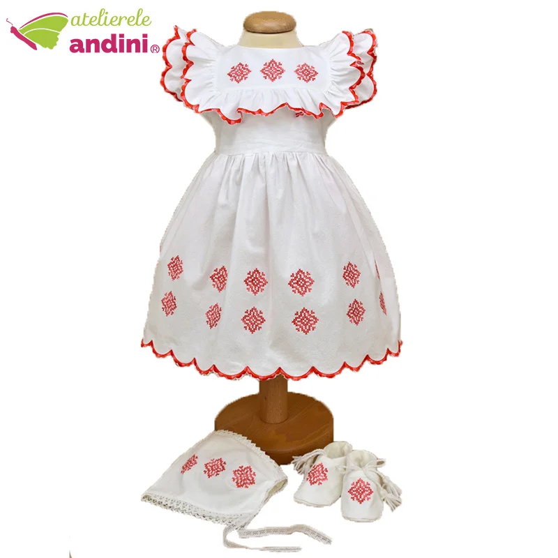 Rochie Traditionala Romaneasca Volanase2
