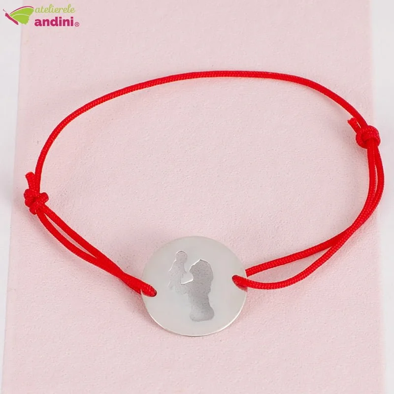 Bratara cu Banut din Argint Mama Bebe1 Bratara cu Banut din Argint Mama Bebe1
